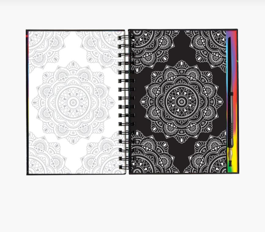 Tegevusraamat Scratch and Sketch, Mandalas