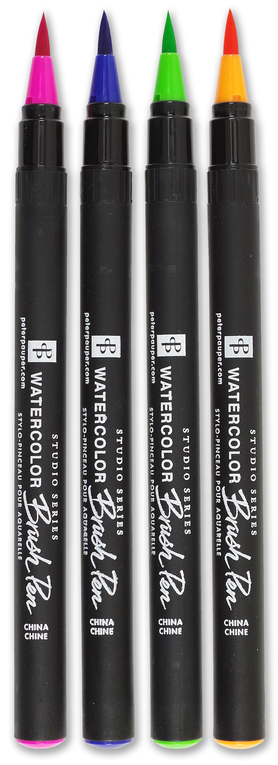 Studio Series vesivärvi pintselpliiatsid Watercolor Brush Pens, 24 värvi