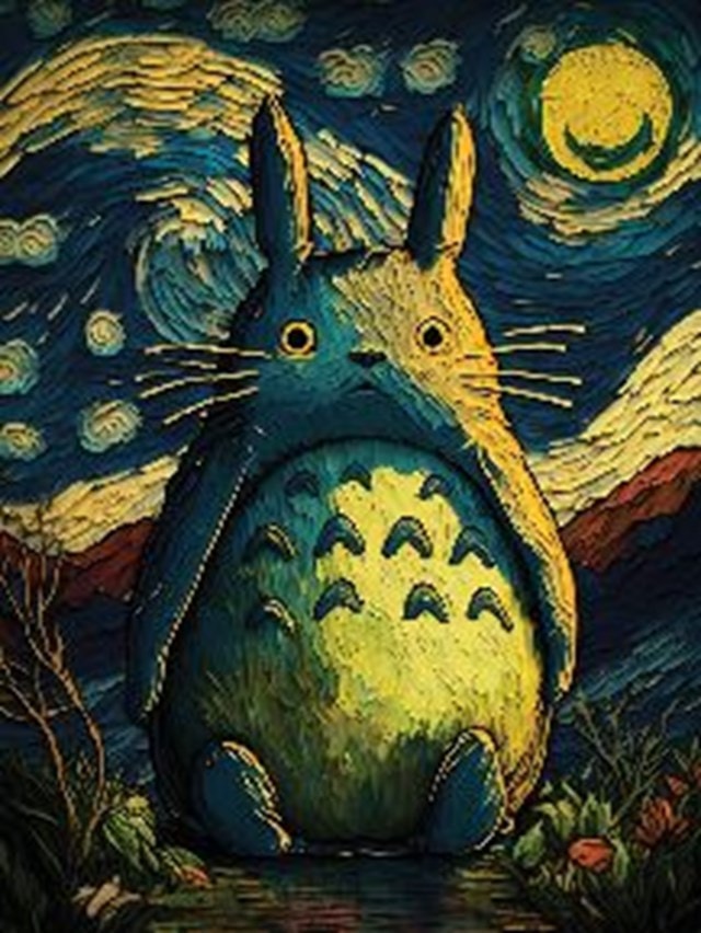 Seinatrükis Ada Ingram, Totoro Night, 40x30cm