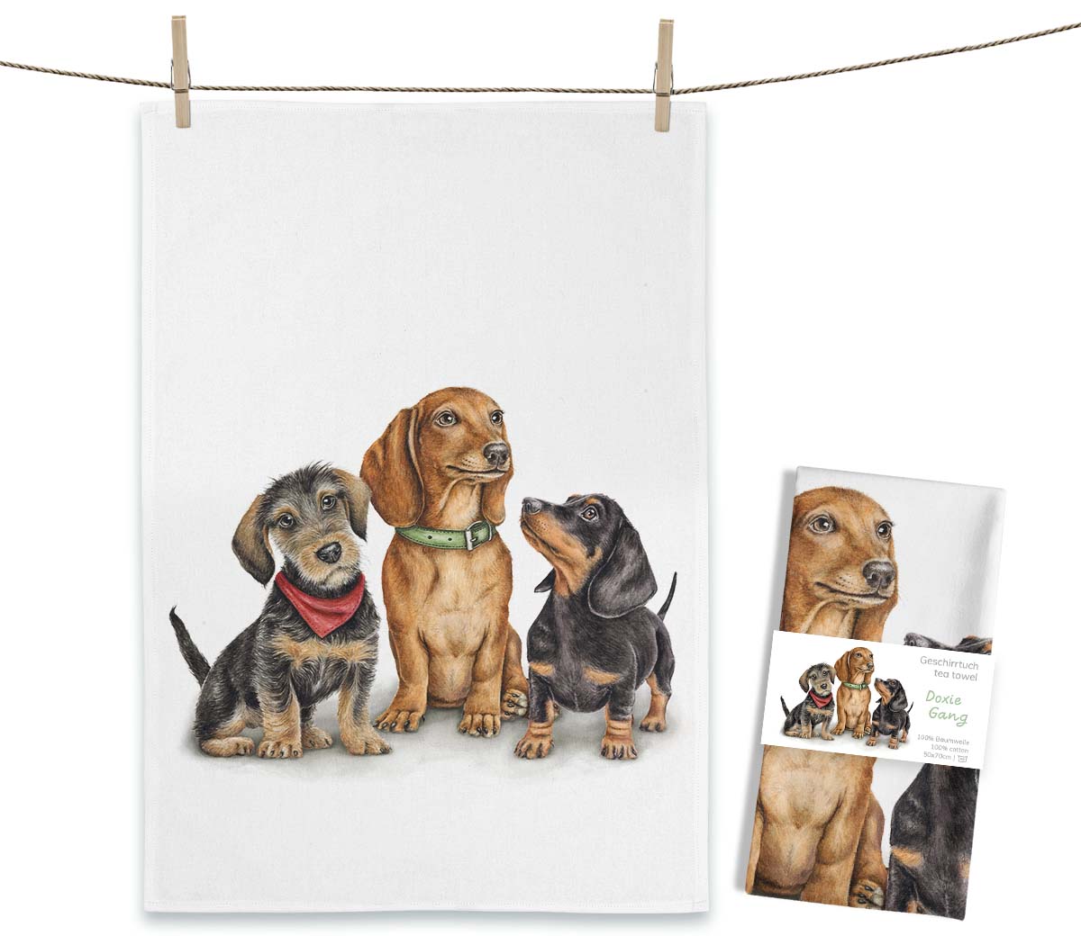 Köögirätik Doxie Gang
