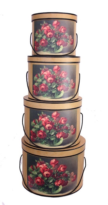 KINKEKARP RED ROSES IN VASE, L