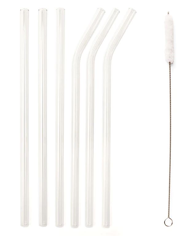 Joogikõrred Glass Straw, 6tk, klaasist
