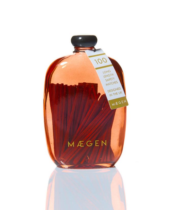 Maegen kaminatikud Bubble klaaspudelis, Red, 100tk