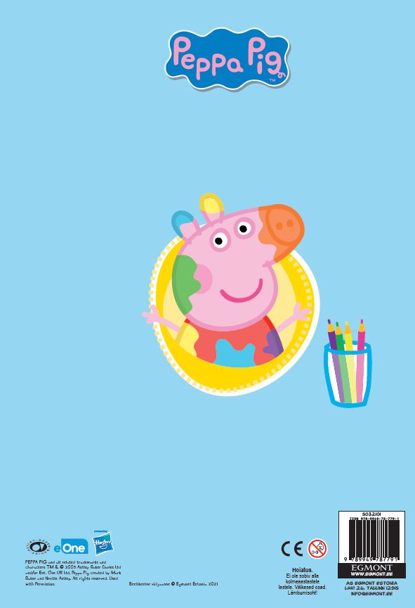 PÕRSAS PEPPA. VÄRVIMISRAAMAT KLEEPSUDEGA