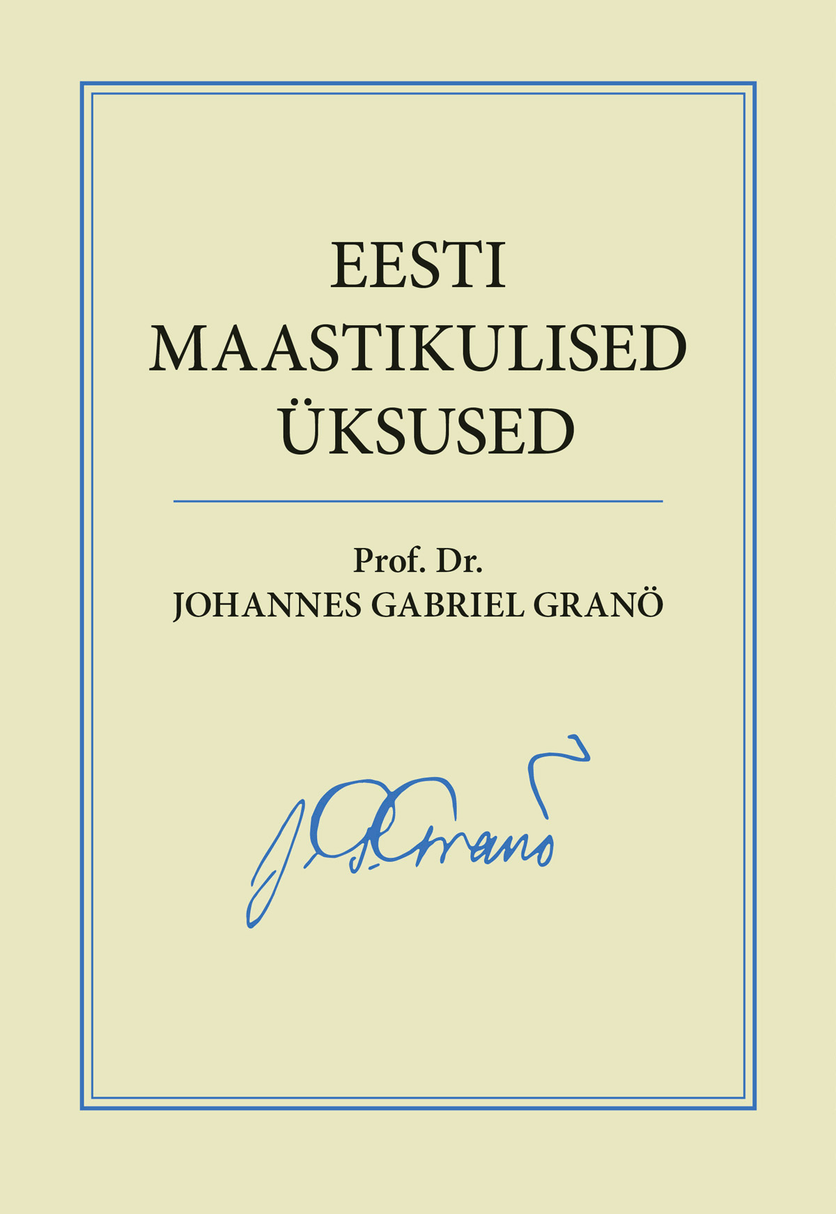 Eesti maastikulised üksused