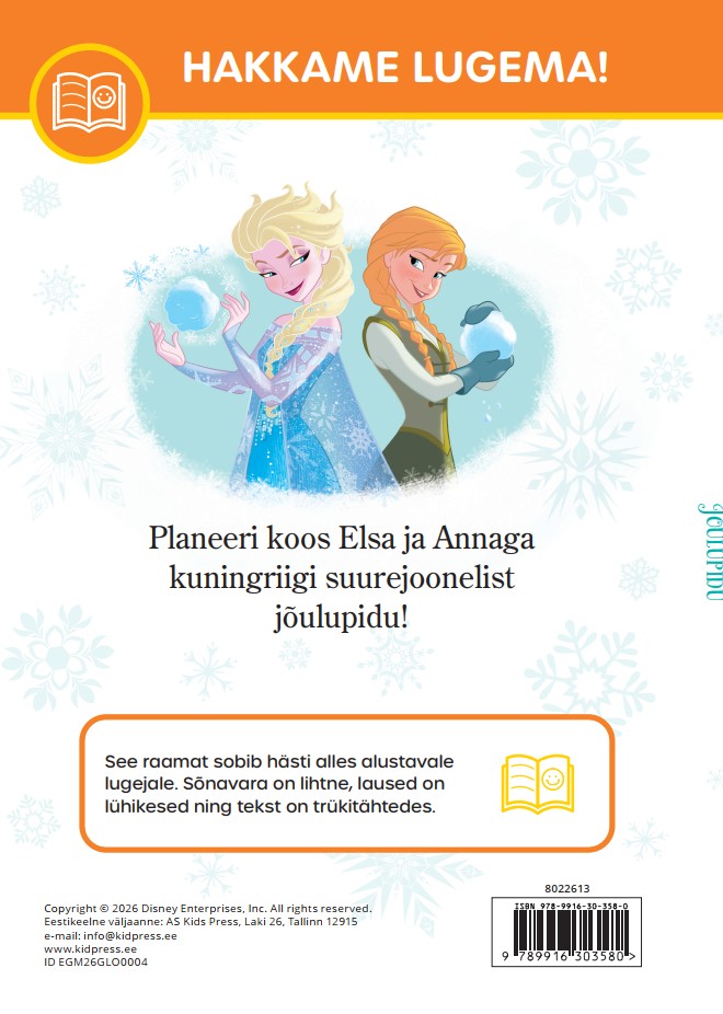Lumekuninganna ja igavene talv. Hakkame lugema. Jõulupidu - Disney