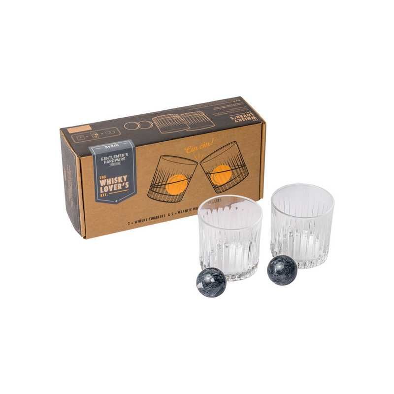 GENTLEMEN'S HARDWARE VISKIKLAASID + VISKIKIVID WHISKY LOVER'S