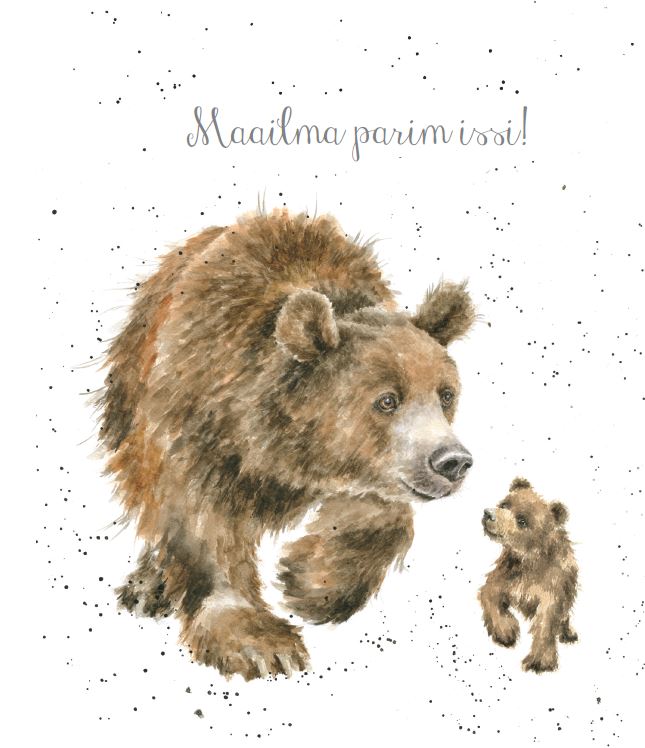 Wrendale õnnitluskaart Maailma parim issi