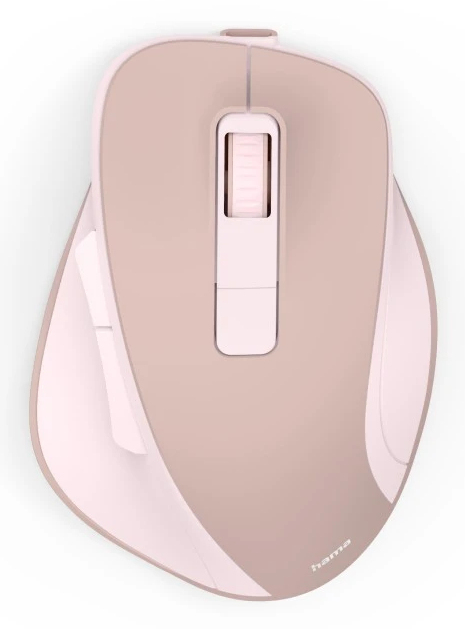 Hiir Hama WM-500 6-nupuga juhtmevaba, 800-1600dpi, roosa, Wireless 2.4GHz, Li-ion aku, USB-C