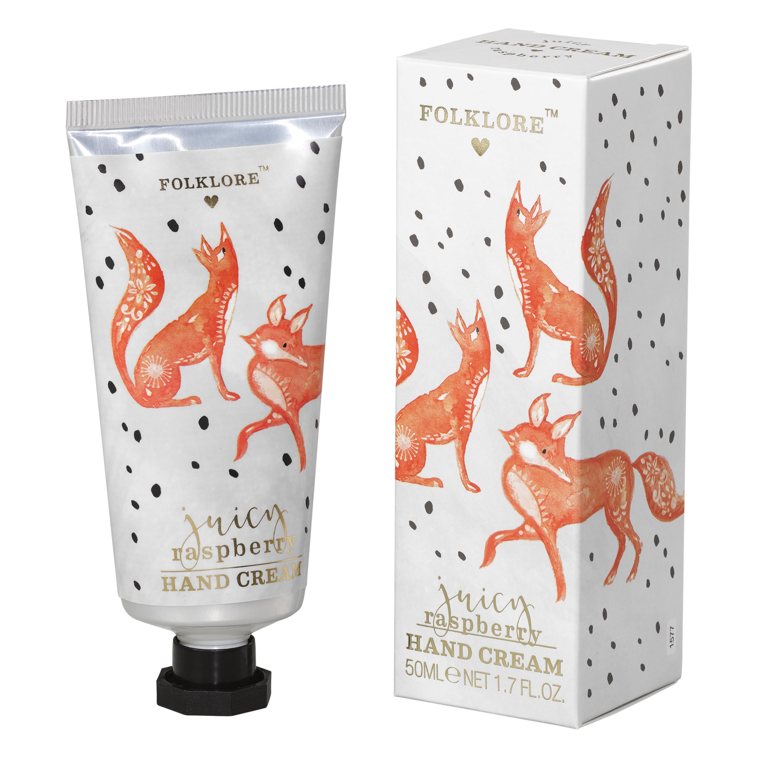 KÄTEKREEM FOLKLORE FOX, JUICY RASPBERRY, 50ML