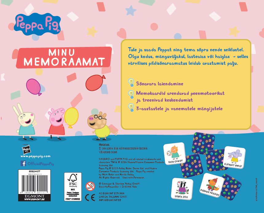 Põrsas Peppa. Minu memoraamat - Hasbro