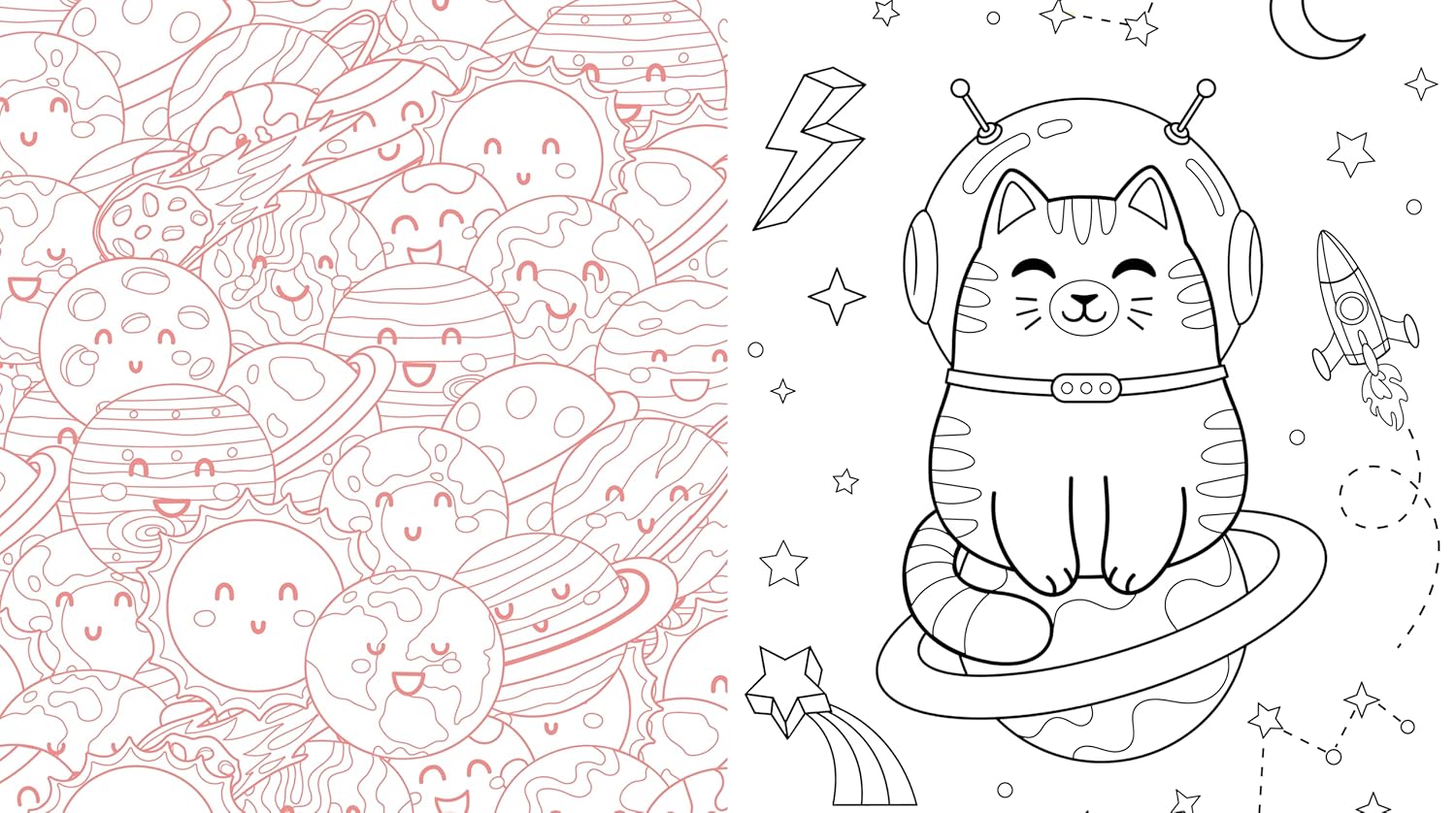 Cosmic Cuties Coloring Book