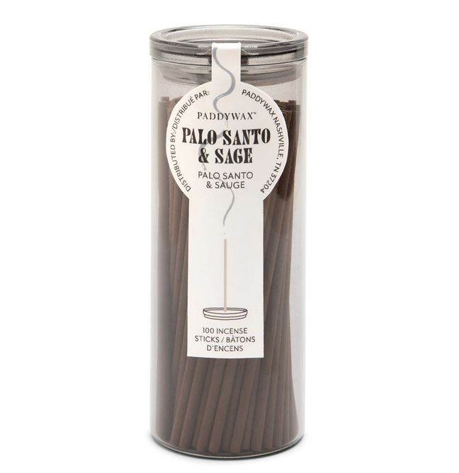 Paddywax viirukid Palo Santo & Sage, milky black jar, 100tk