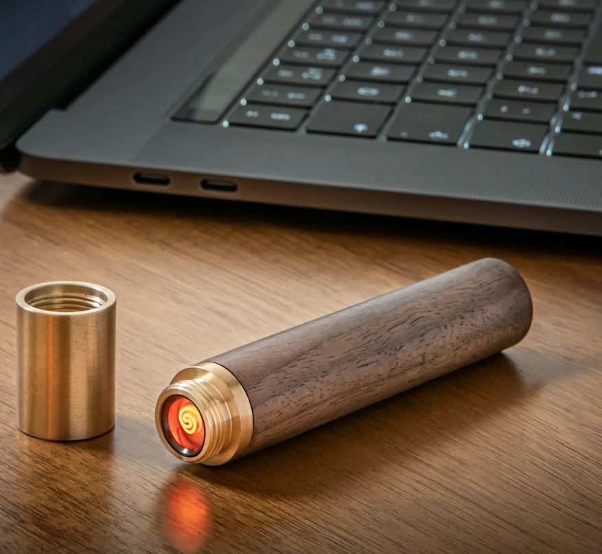 ELEKTRILINE TULEMASIN ELEMENT LIGHTER, WALNUT