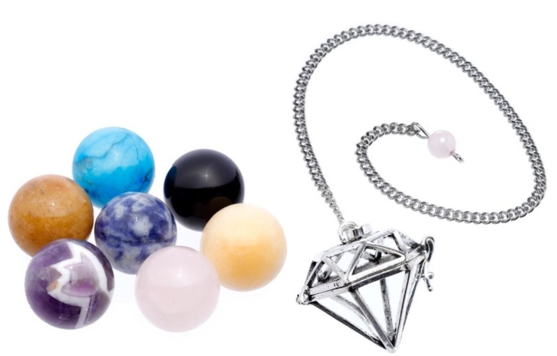 Pendli kinkekomplekt Gemstone Chakra Healing