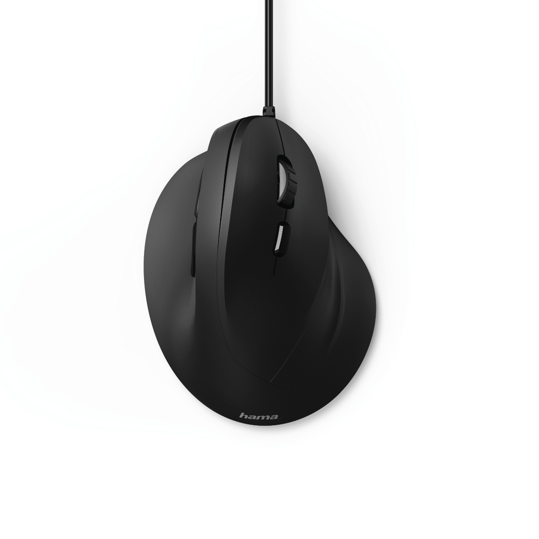 Hiir Hama EMC-500 Vertical Ergonomic Mouse, USB-kaabel, 6 Buttons, black/must ergonoomiline vertikaa