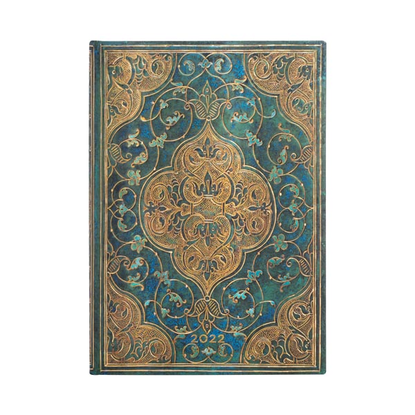 2022 Paperblanks Vertical Midi Turquoise Chronicles
