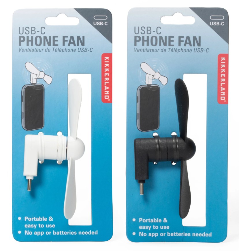 Telefoni ventilaator USB-C, assortii