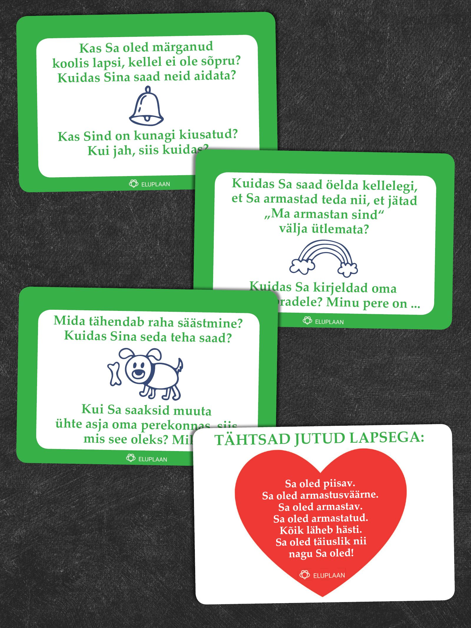 VESTLUSKAARDID TÄHTSAD JUTUD LAPSEGA - Maia Tihvan