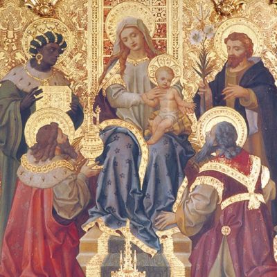 JÕULUKAARTIDE KOMPLEKT ADORATION OF THE KINGS TRIPTYCH, 5TK
