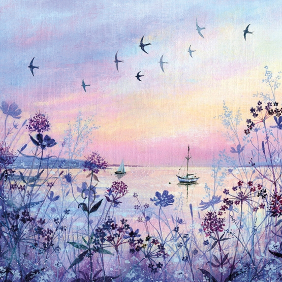 Õnnitluskaart Swifts at Sunset