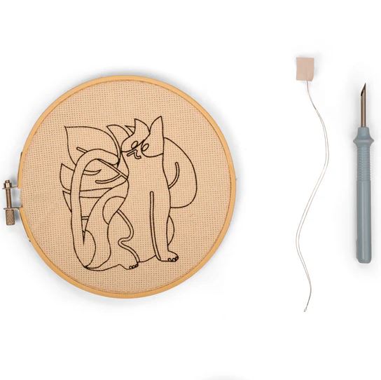 Käsitöökomplekt Cat Punch Needle