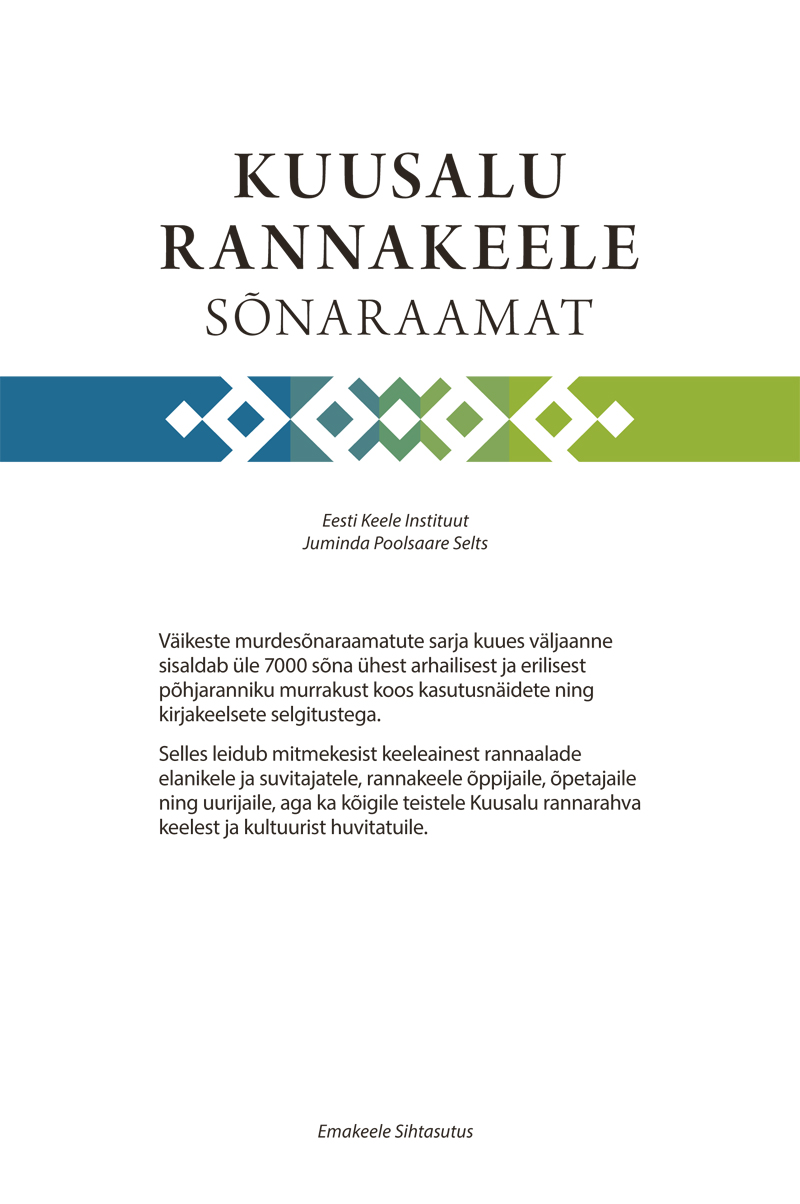 KUUSALU RANNAKEELE SÕNARAAMAT