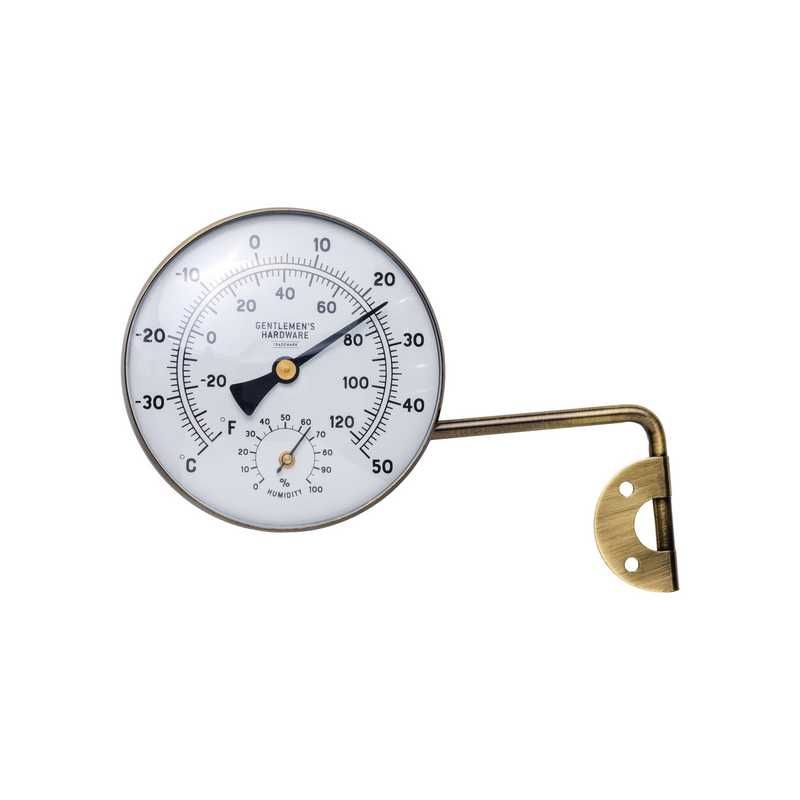 Gentlemen's Hardware aiatermomeeter Metal Garden Thermometer