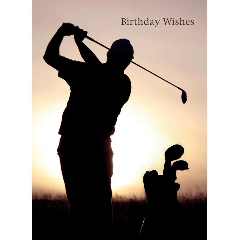 Õnnitluskaart Golfer