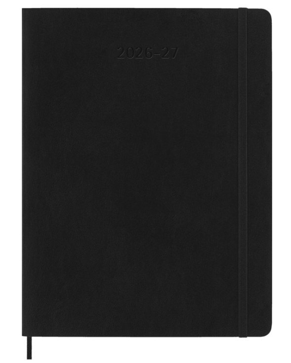 Moleskine 2026-27 18M Weekly Notebook XLarge Soft Cover, Black