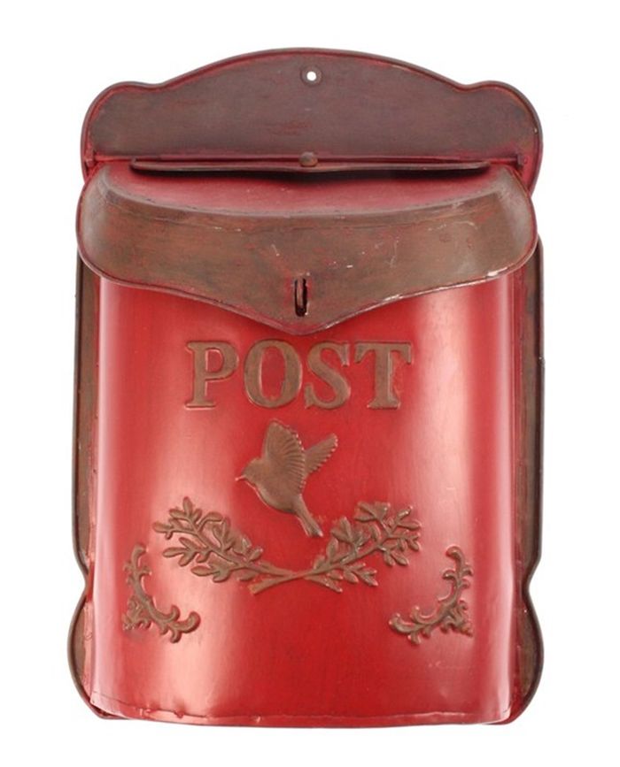 POSTKAST RED METAL, 27,5 X 10 X 39,5CM