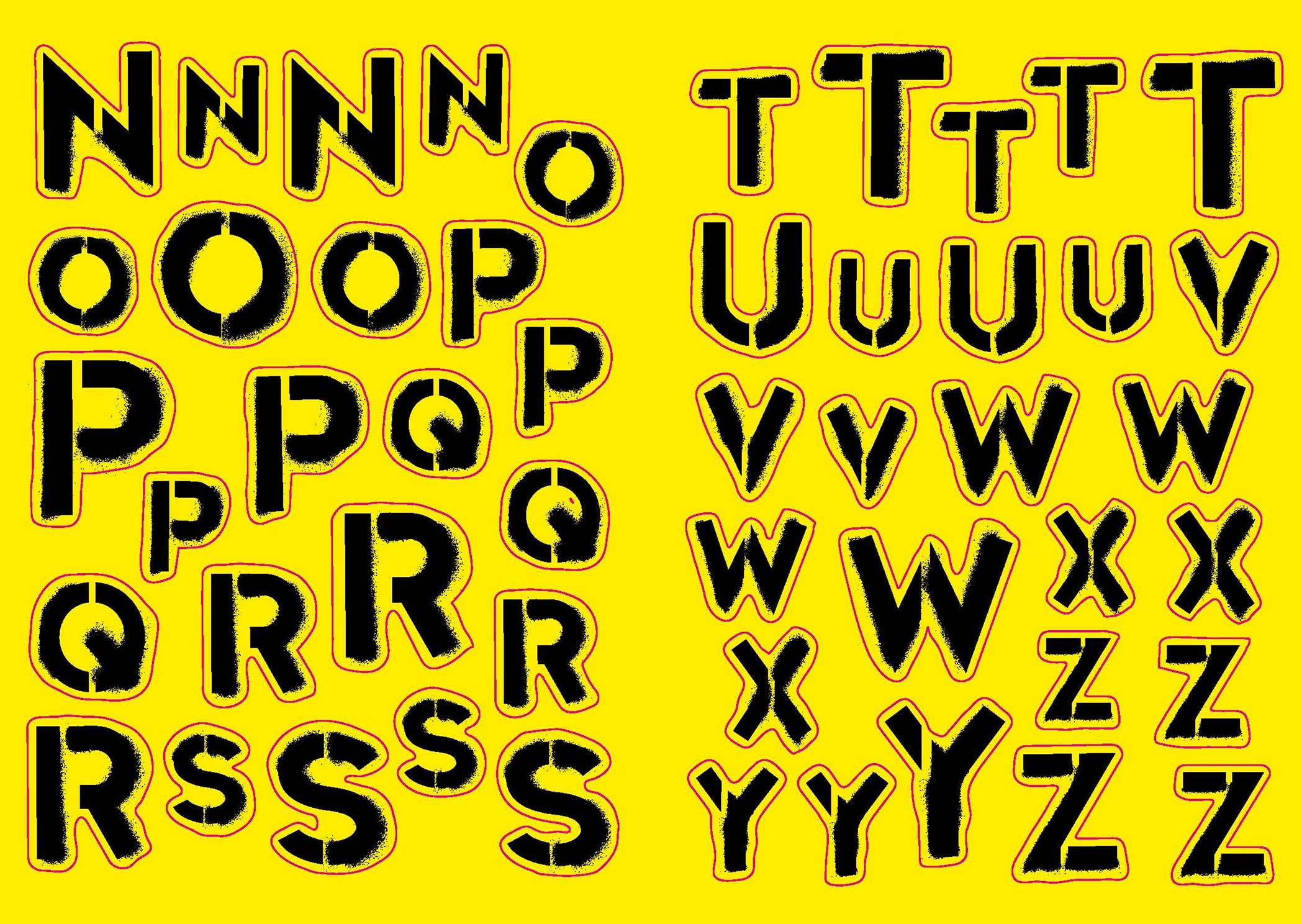 Graffiti Alphabet Sticker Book