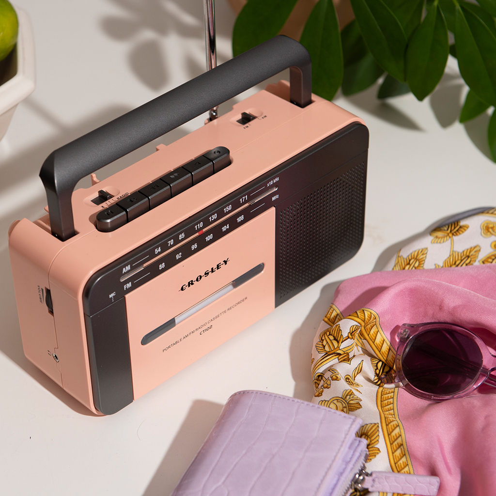 CROSLEY KASSETIMÄNGIJA CT102A, ROSE GOLD/GREY