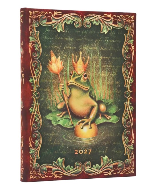 2027 Paperblanks 12-kuud, Horizontal Midi The Brothers Grimm, Frog Prince