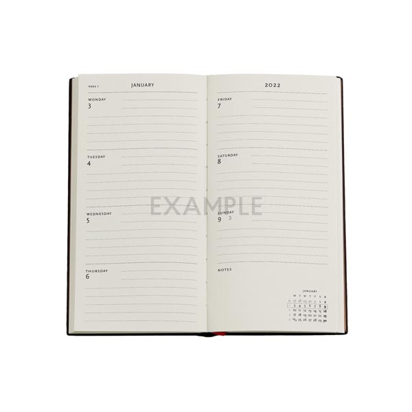 2022 Paperblanks Horizontal Slim Golden Pathway