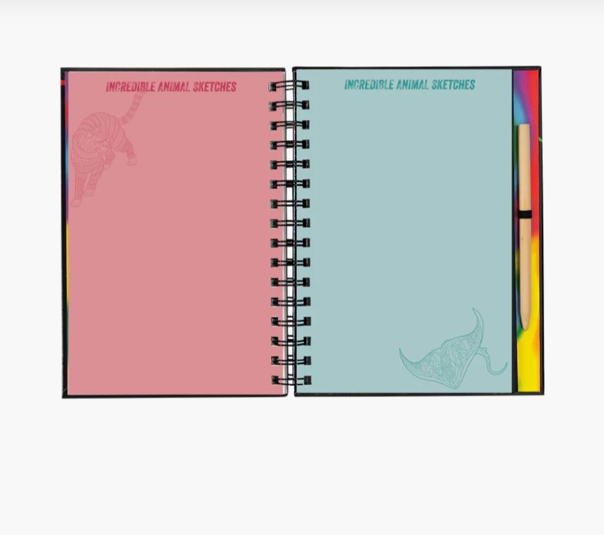 Tegevusraamat Scratch and Sketch, Animals