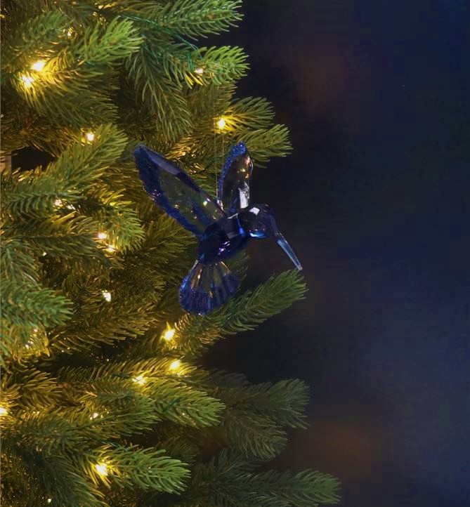 Rippuv kaunistus Acrylic Hummingbird, Blue