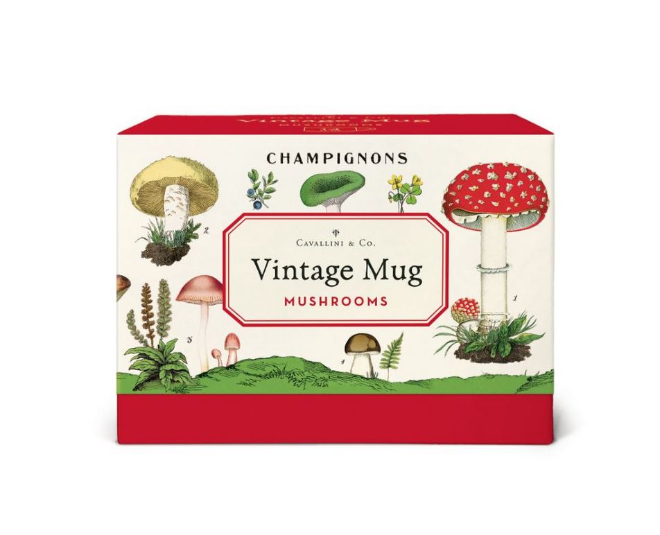 Kruus Vintage Mug, Mushrooms, 400ml