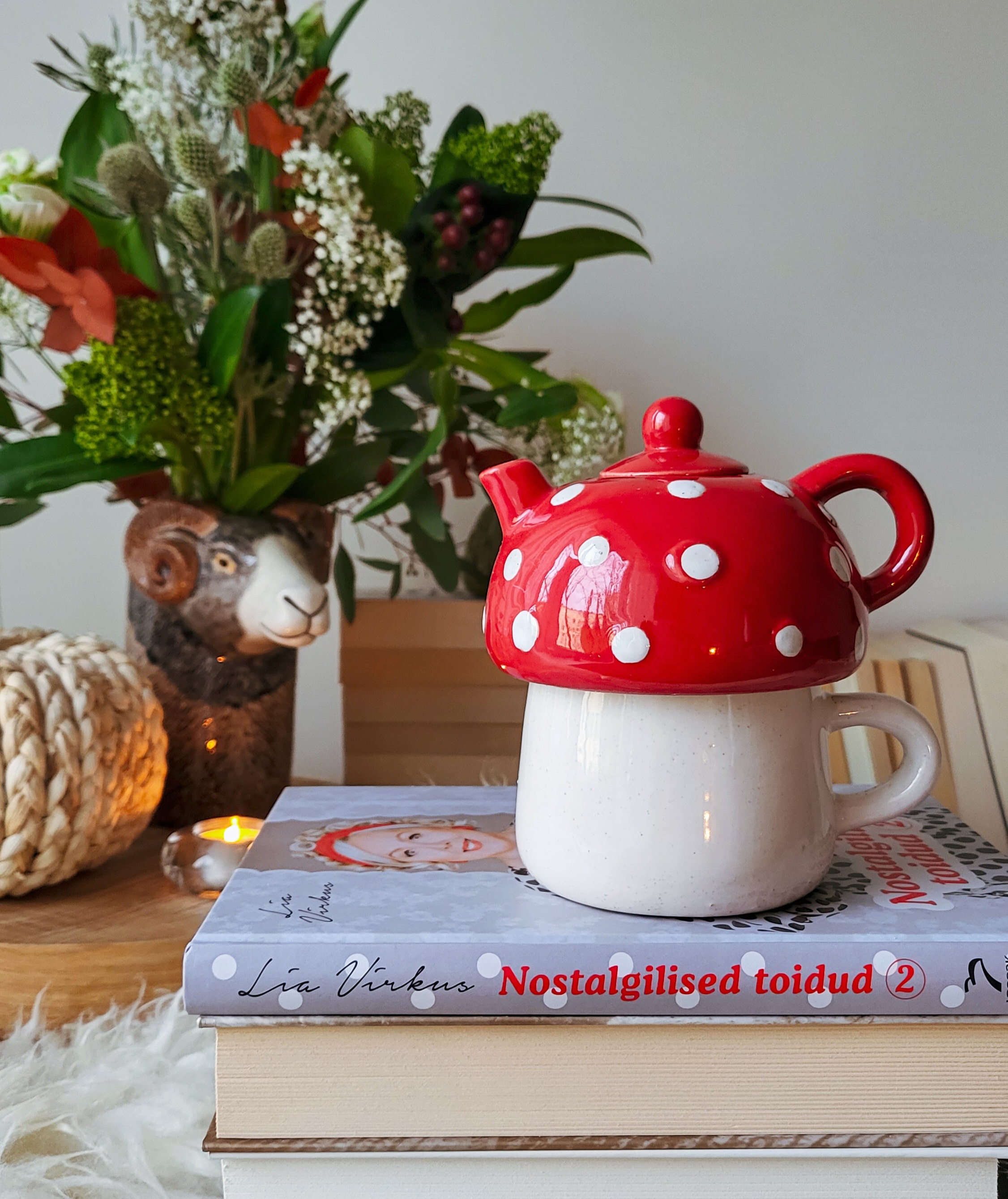Tee serveerimise komplekt Red Mushroom Tea For One
