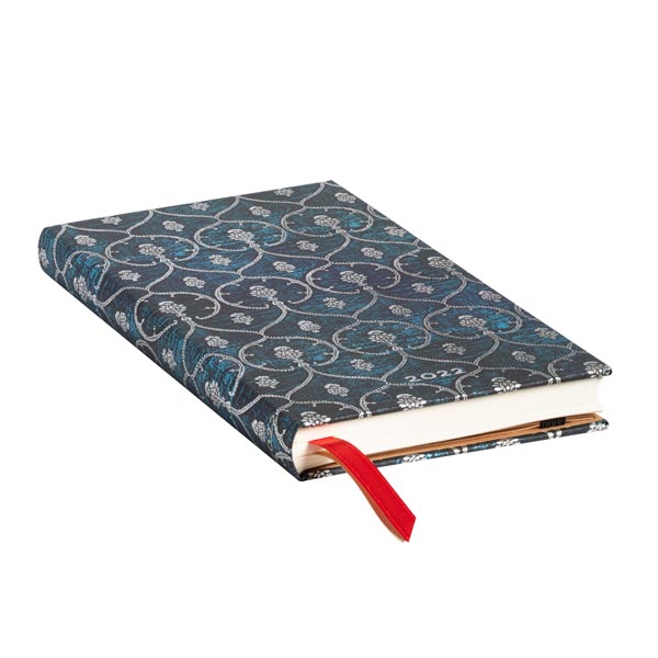2022 Paperblanks Horizontal Slim Blue Velvet