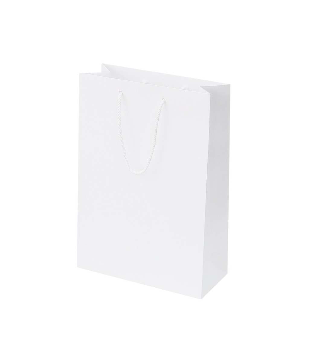 Kinkekott 23 x 10 x 33cm 200g matt valge