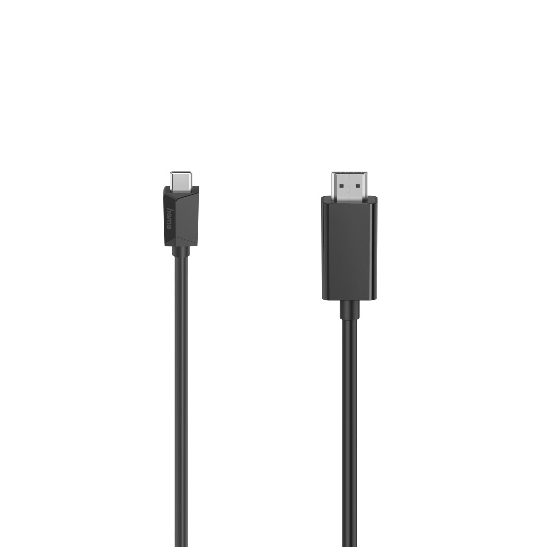 Kaabel USB-C - HDMI Hama 3.0m must topeltvarjestus HDMI UltraHD 4K 4096x2160pix monitorile või projektorile