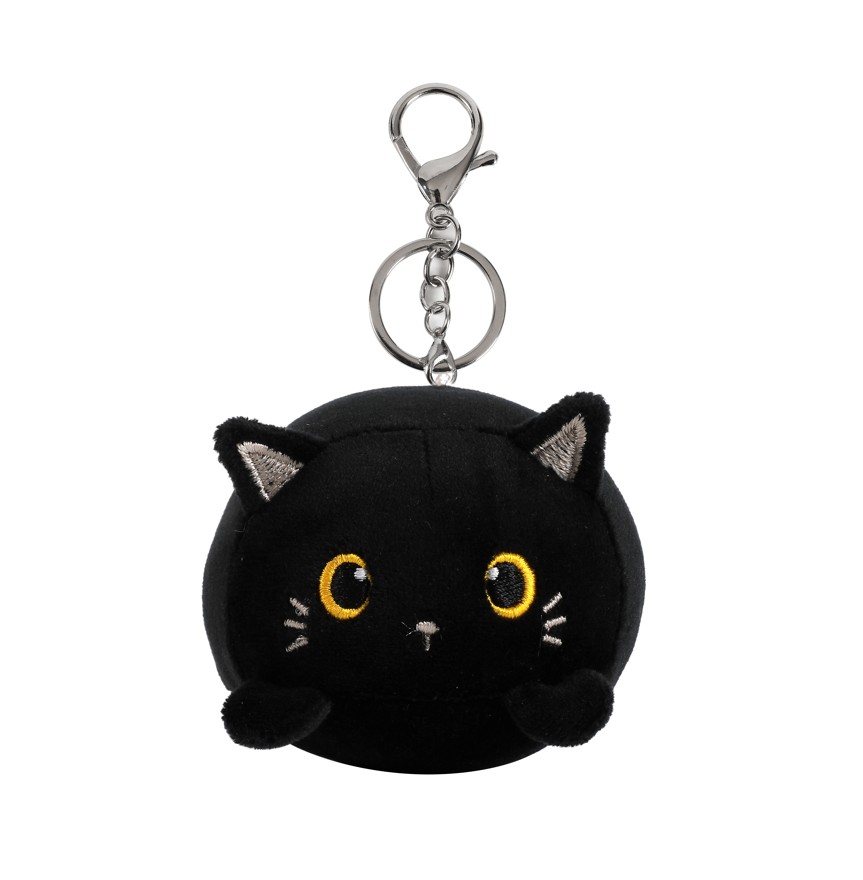 Pehme võtmehoidja Black Cat