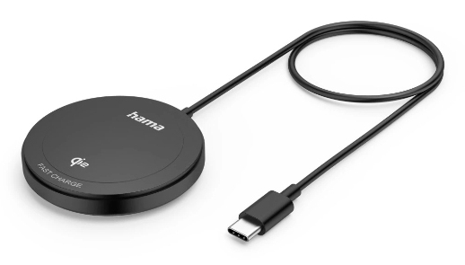 Juhtmevaba nutitelefoni laadija Hama Qi2 Wireless Fast Charge, Black/must 15W, MagSafe
