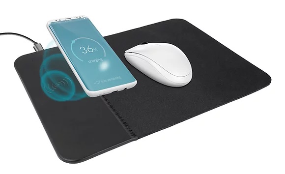 Hiirepadi + nutitelefoni juhtmevaba laadimisalus Satzuma Wireless Charging Mouse Mat
