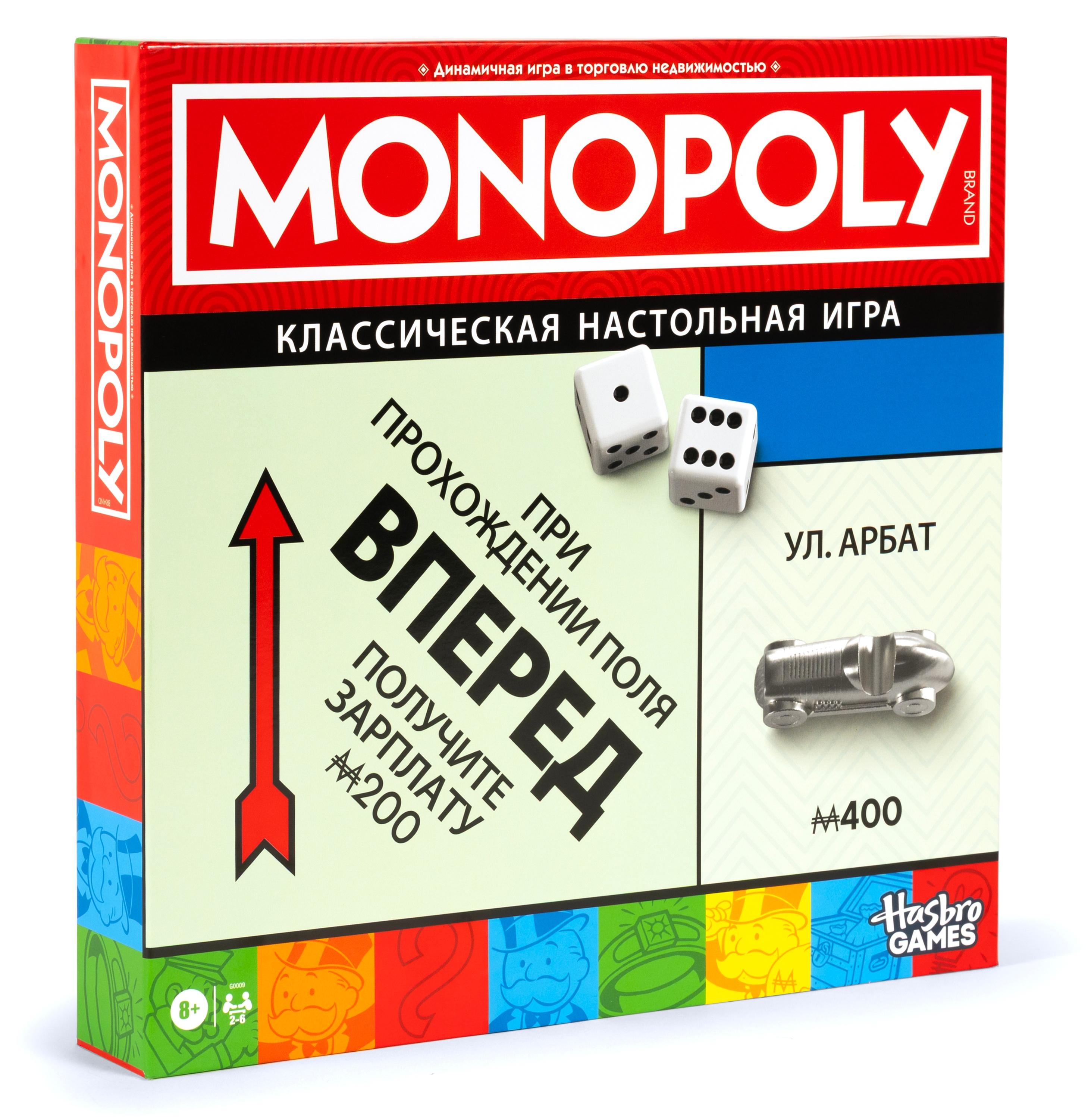 MONOPOLY Lauamäng klassikaline (venekeelne)