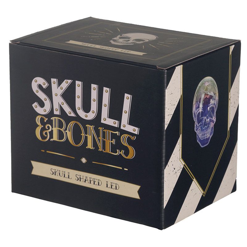Öölamp Skulls & Roses, Rainbow LED Skull