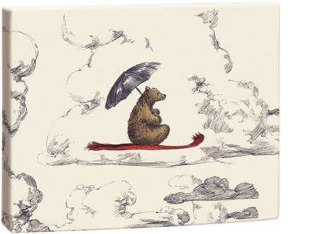 Tänukaartide komplekt Flying Bear, 8tk