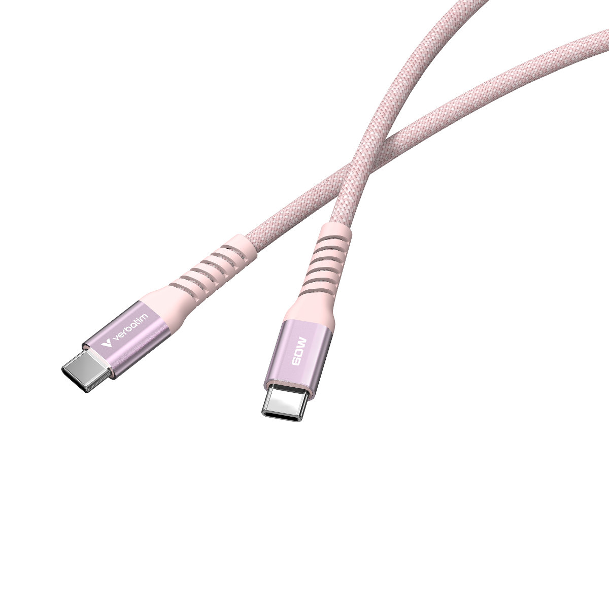 USB-kaabel USB-C USB-C 1.2m Verbatim Sync & Charge Magnetic, Roosa