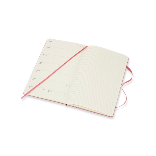 2019 Moleskine 12M Weekly Diary Large Daisy Pink Hard Cover